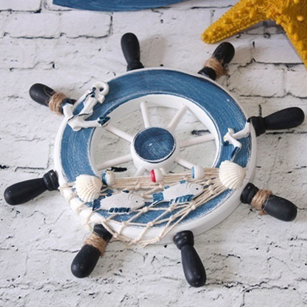 Vintage 9 Inch Beach Home Fish - Fishing Boat Steering Wheel ulasan dan harga