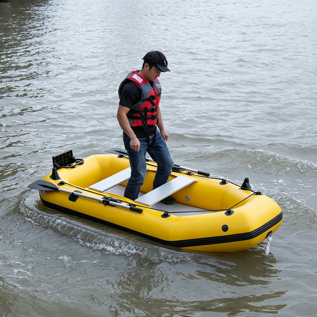 New Model Inflatable Kayak 3M  - Fishing Boat Inflatable ulasan dan harga